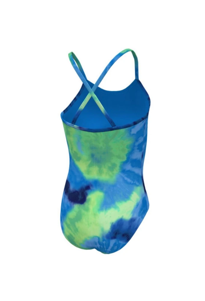 Nike Maudymosi Kostiumėlis Mergaitėms Nk G Tie Dye Crossback Mėlyna Colored NESSE763 338