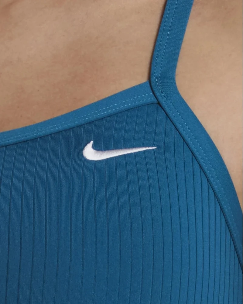 Nike Maudymosi Kostiumėlis Moterims Nk W Solid Rib Recerback Mėlyna NESSG017 448