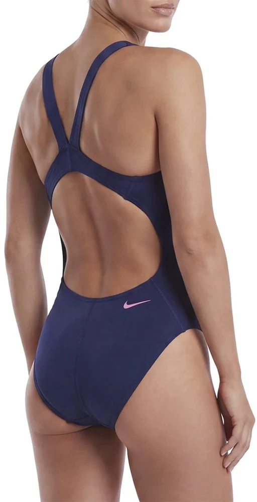 Nike Maudymosi Kostiumėlis Moterims W S Logo Graphic Fastback Dark Mėlyna NESSG018 440