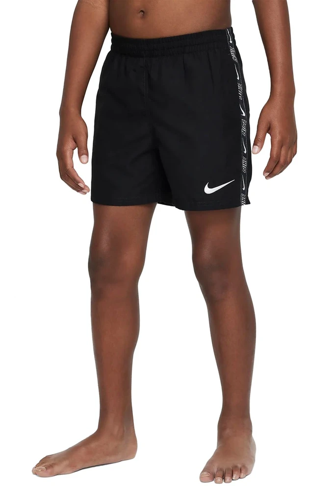 Nike Maudymosi Šortai Paaugliams Nk B Lgo Tape 4'' Volley Short Juodas NESSD794 001