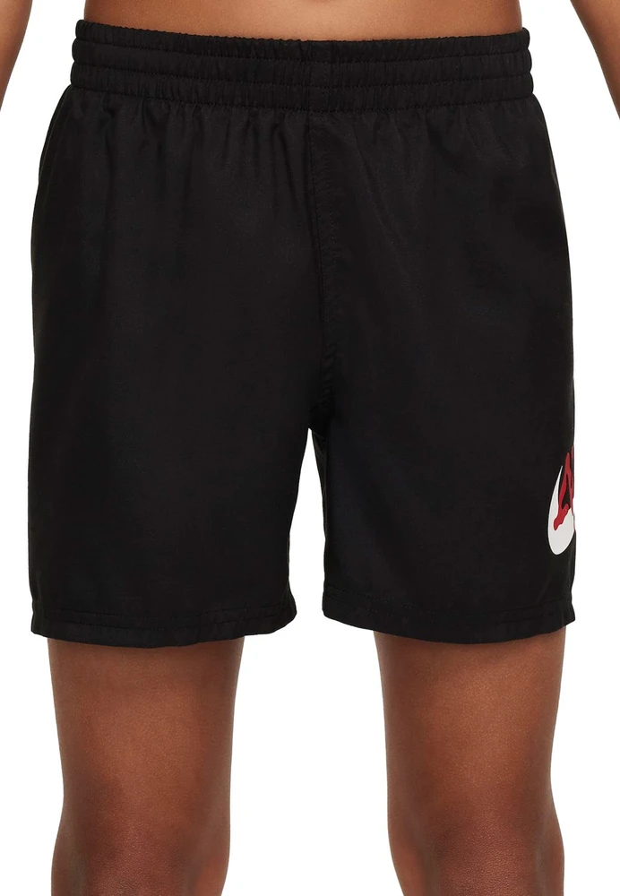 Nike Maudymosi Šortai Paaugliams Nk B Scribble 4'' Volley Short Juodas NESSE806 001