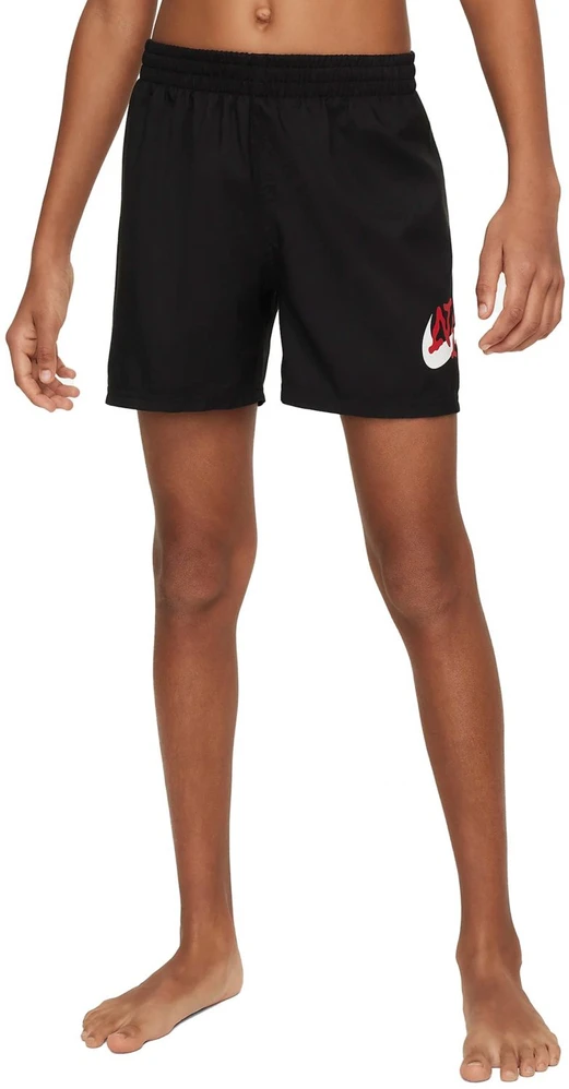 Nike Maudymosi Šortai Paaugliams Nk B Scribble 4'' Volley Short Juodas NESSE806 001