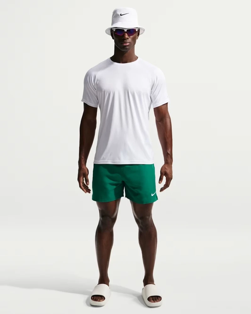 Nike Maudymosi Šortai Vyrams M Breaker Ess 5" Volley Short Žalias NESSF560 322