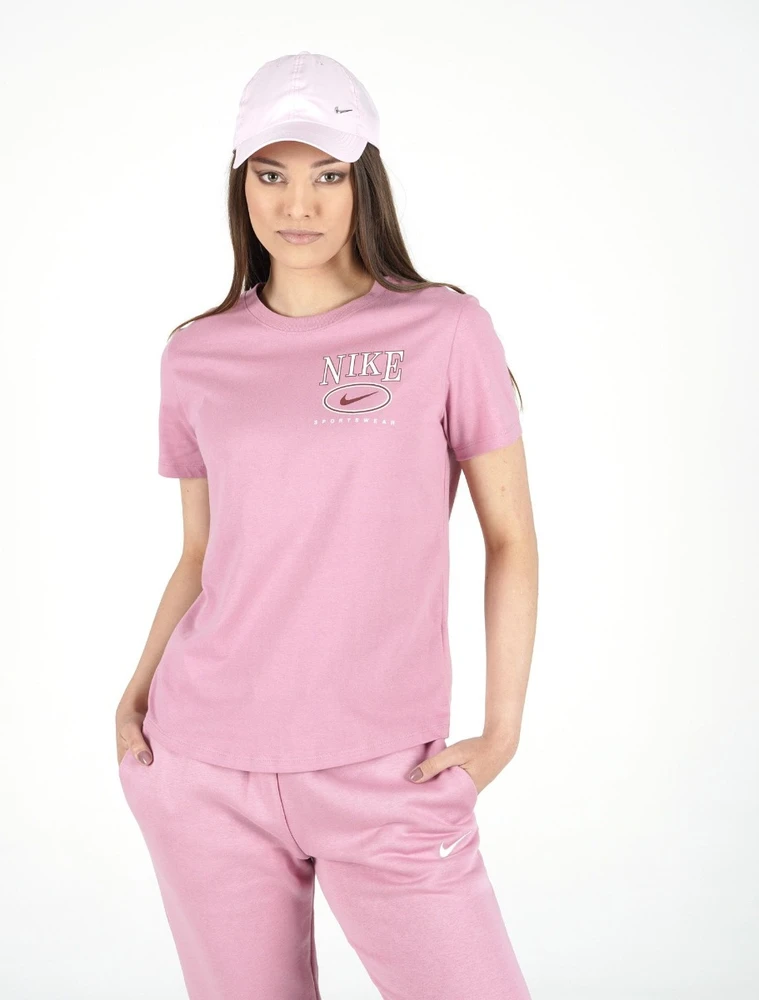 Nike Palaidinė Moterims W Nsw Club Ss Tee Cc Rožinė IB2447 619