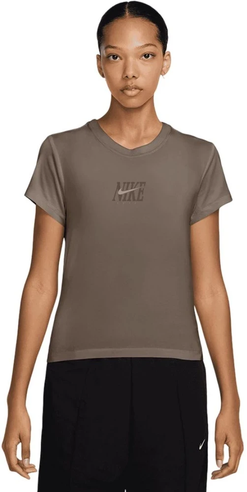 Nike Palaidinė Moterims W Nsw Club Ss Tee Cc Brown IB2447 214