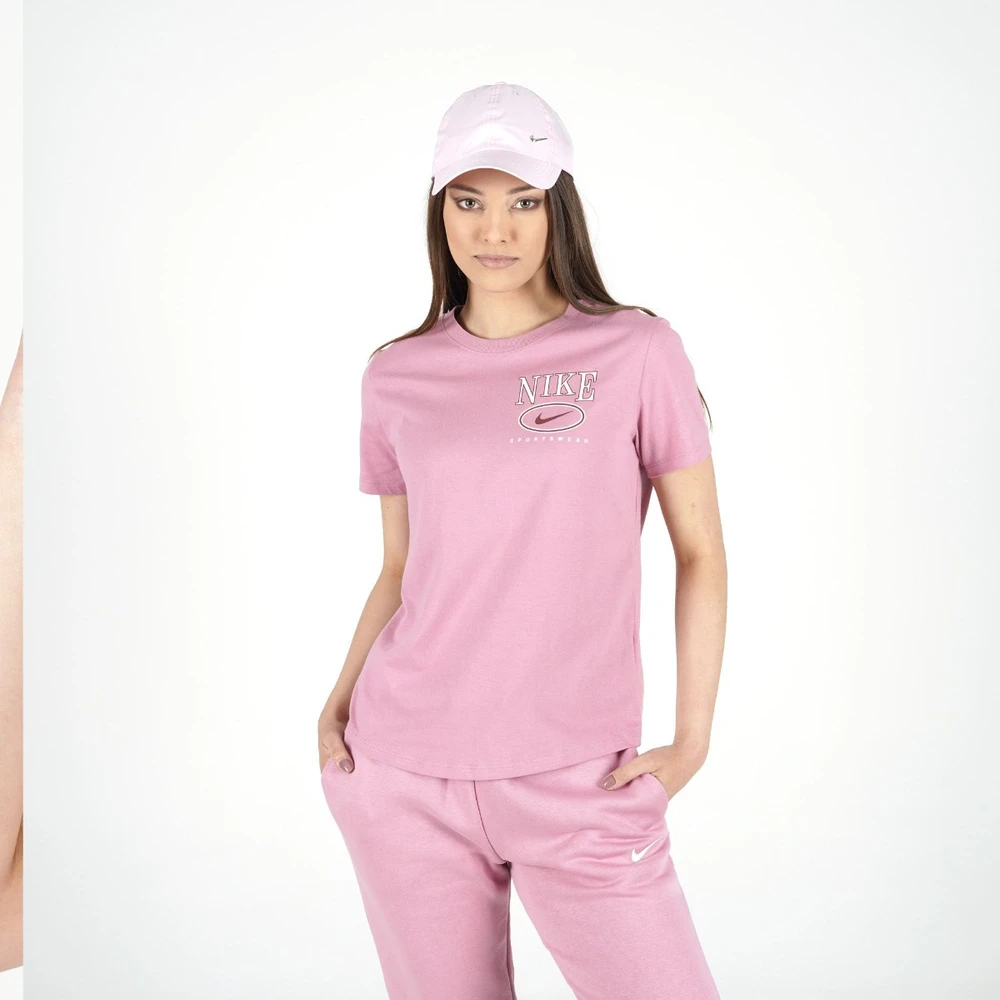 Nike Palaidinė Moterims W Nsw Club Ss Tee Cc Rožinė IB2447 619