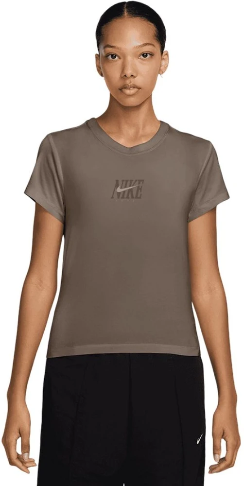 Nike Palaidinė Moterims W Nsw Club Ss Tee Cc Brown IB2447 214
