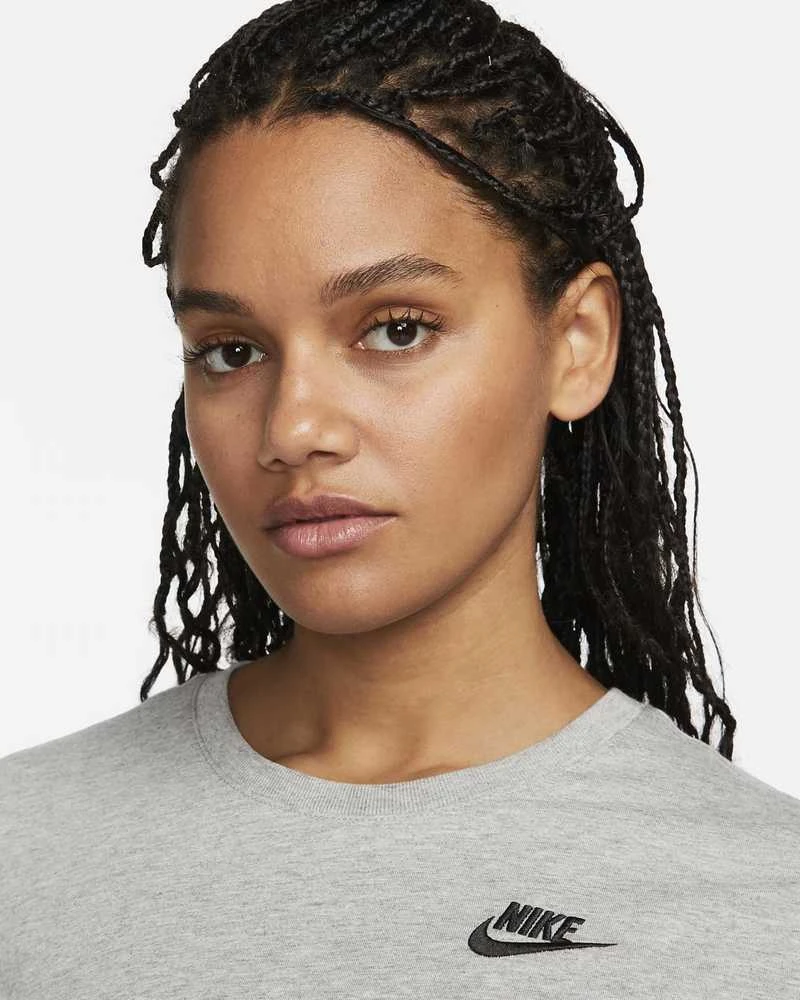 Nike Palaidinė Moterims W Nsw Club Ss Tee Pilkas DX7902 063
