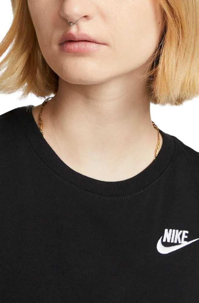 Nike Palaidinė Moterims W Nsw Club Ss Tee Juodas DX7902 010