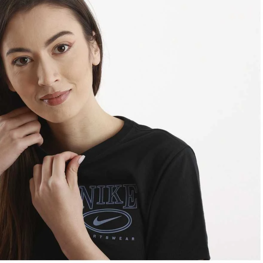 Nike Palaidinė Moterims W Nsw Club Ss Tee Cc Juodas IB2447 010