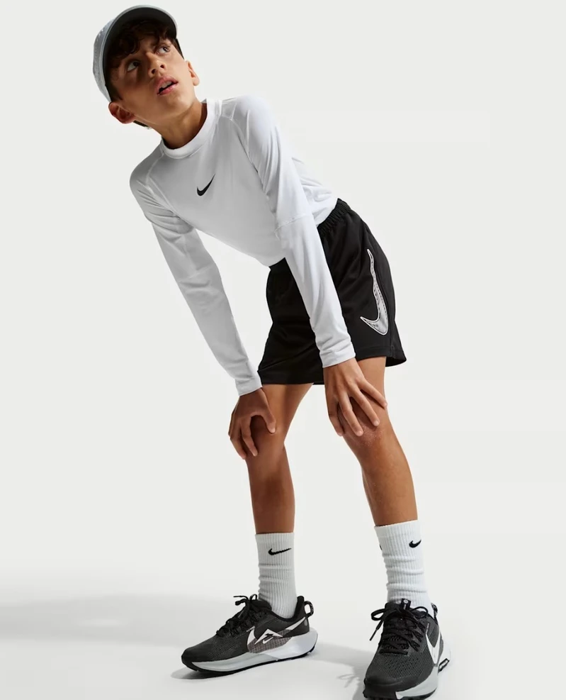 Nike Šortai Paaugliams B Nk Df Multi Short Hbr Juodas IF2431 010