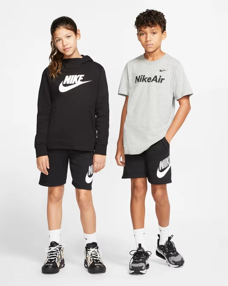 Nike Šortai Paaugliams B Nsw Club + Hbr Short Ft Juodas CK0509 010