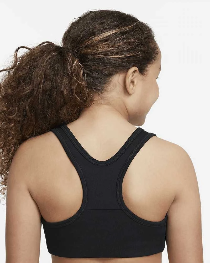 Nike Sportinė Liemenėlė Mergaitėms G Nk Df Swsh Bra Futura Juodas DD7960 010