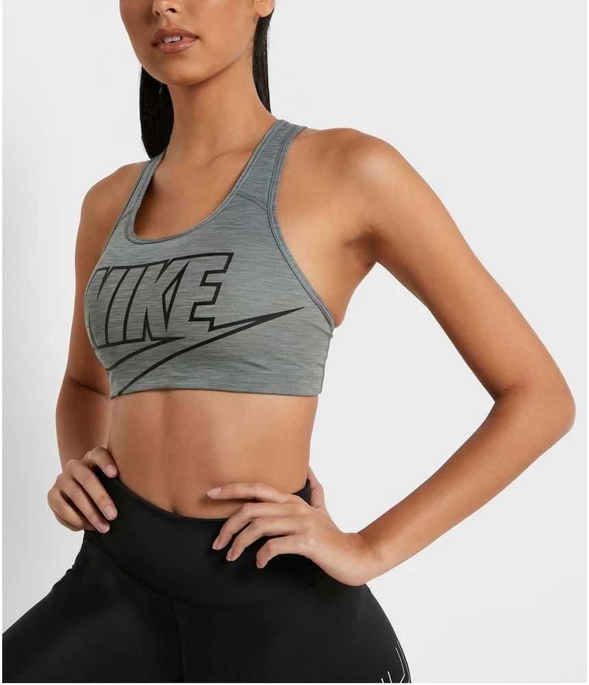 Nike Sportinė Liemenėlė Moterims Swooosh Futura Bra Pilkas BV3643 084
