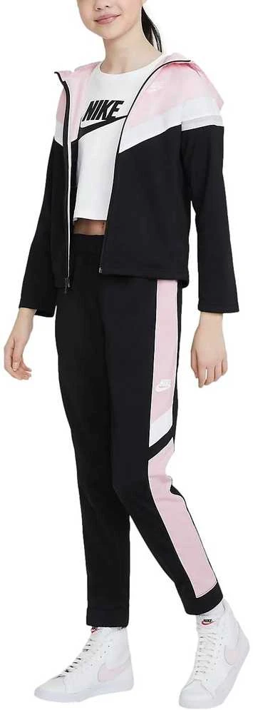 Nike Sportinis Kostiumas Mergaitėms U Nsw Poly Wvn Ovrly Rožinė Juodas CU9202 013