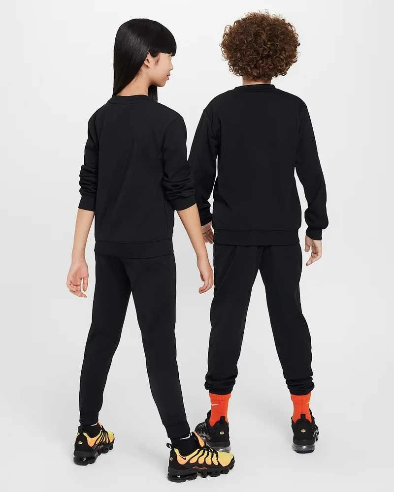 Nike Sportinis Kostiumas Paaugliams K Nsw Tracksuit Poly Crew Hbr Juodas FD3090 010