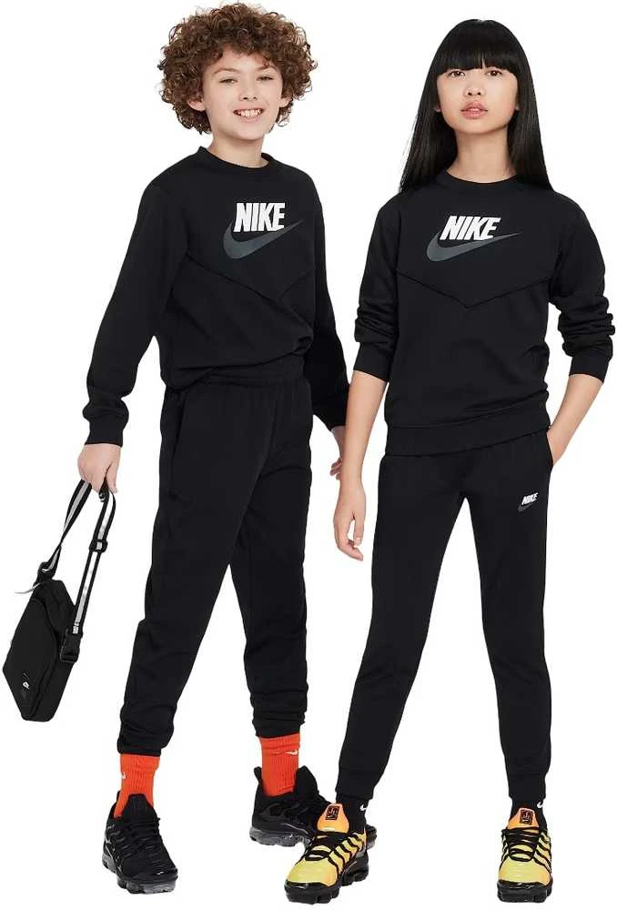 Nike Sportinis Kostiumas Paaugliams K Nsw Tracksuit Poly Crew Hbr Juodas FD3090 010