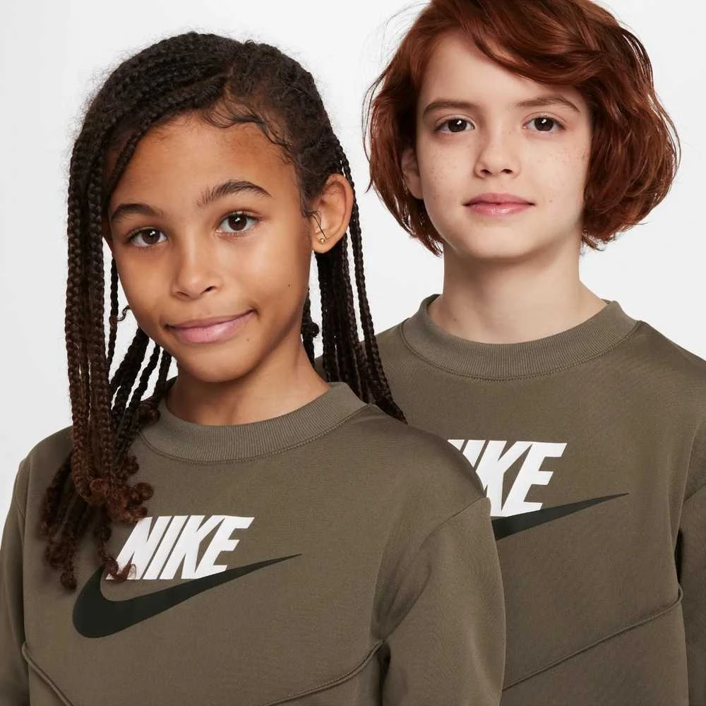Nike Sportinis Kostiumas Pauugliams K Nsw Tracksuit Poly Crew Hbr Olive FD3090 222