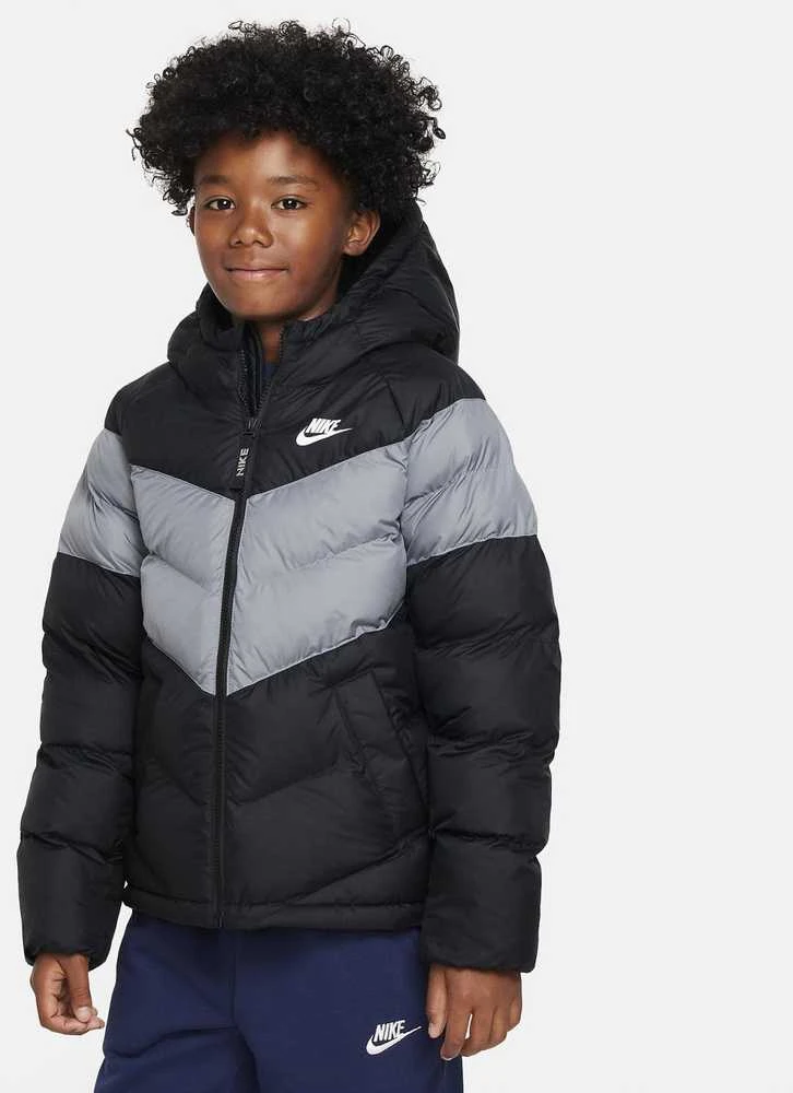 Nike Striukė Paaugliams K Nsw Syn Fl Hd Jckt Juodas Pilkas FN7730 013