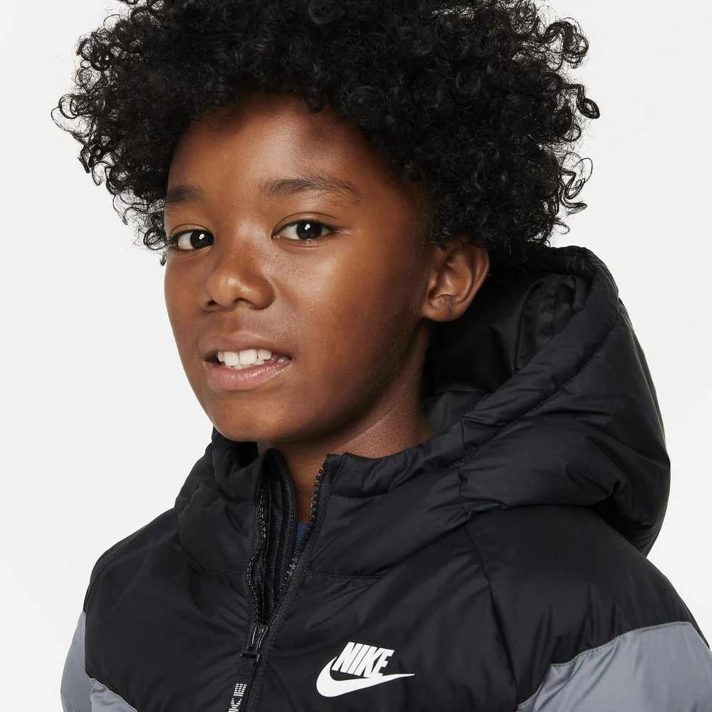 Nike Striukė Paaugliams K Nsw Syn Fl Hd Jckt Juodas Pilkas FN7730 013