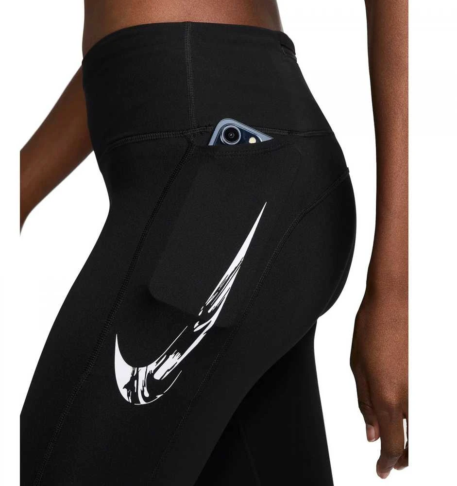 Nike Tamprės Moterims W Nk Df Fast Mr 7/8 Tights Juodas FV6682 010
