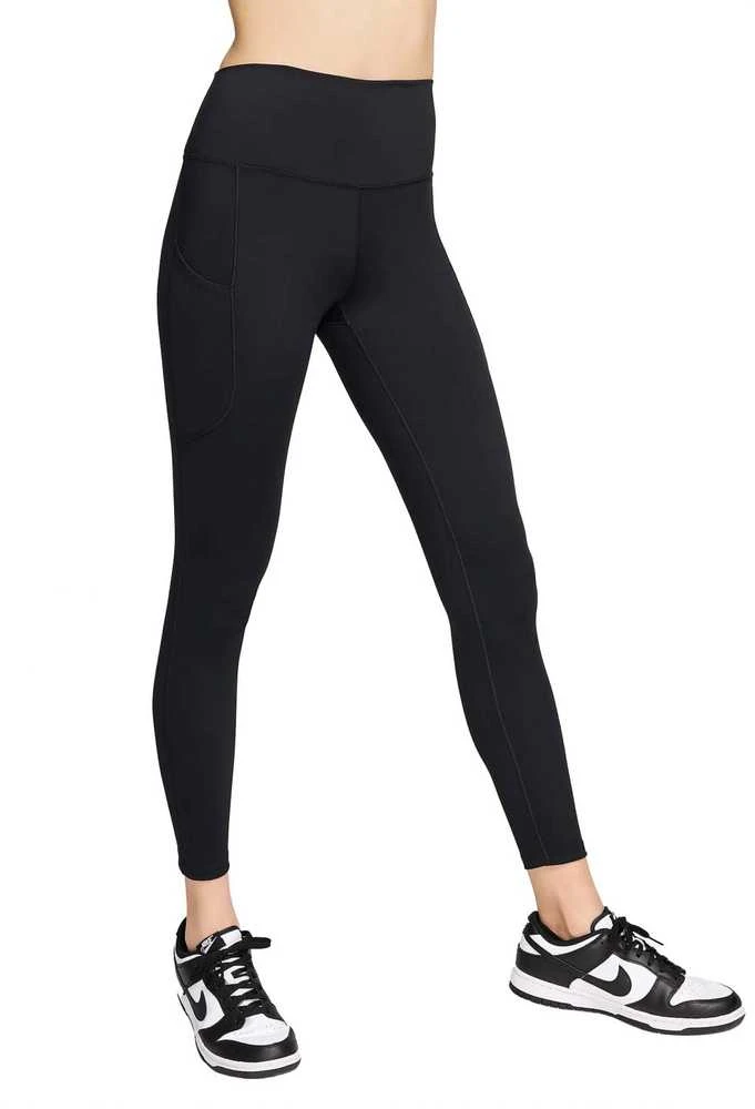 Nike Tamprės Moterims W Nk Df One Hr 7/8 Pkt Tght Juodas FN3241 010