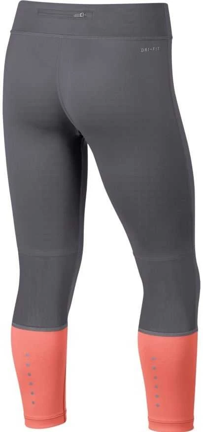 Nike Tamprės Paaugliams G NK Pwr Tght Crop Pilkas Oranžinis 890208 036