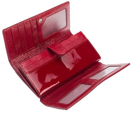 Pierre Cardin Didelė Moteriška Piniginė Raudonas