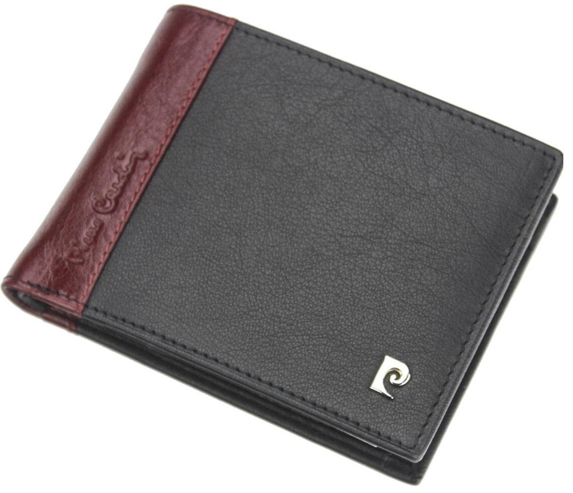 Pierre Cardin Didelė Odinė Piniginė Vyrams Juodas Raudona TILAK30 325/Juodas