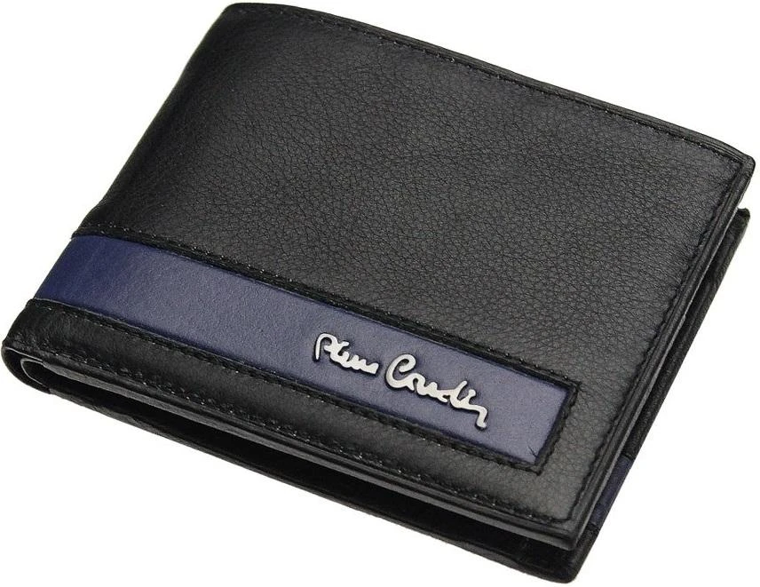 Pierre Cardin Didelė Odinė Piniginė Vyrams Juodas TILAK26 8806/Juodas