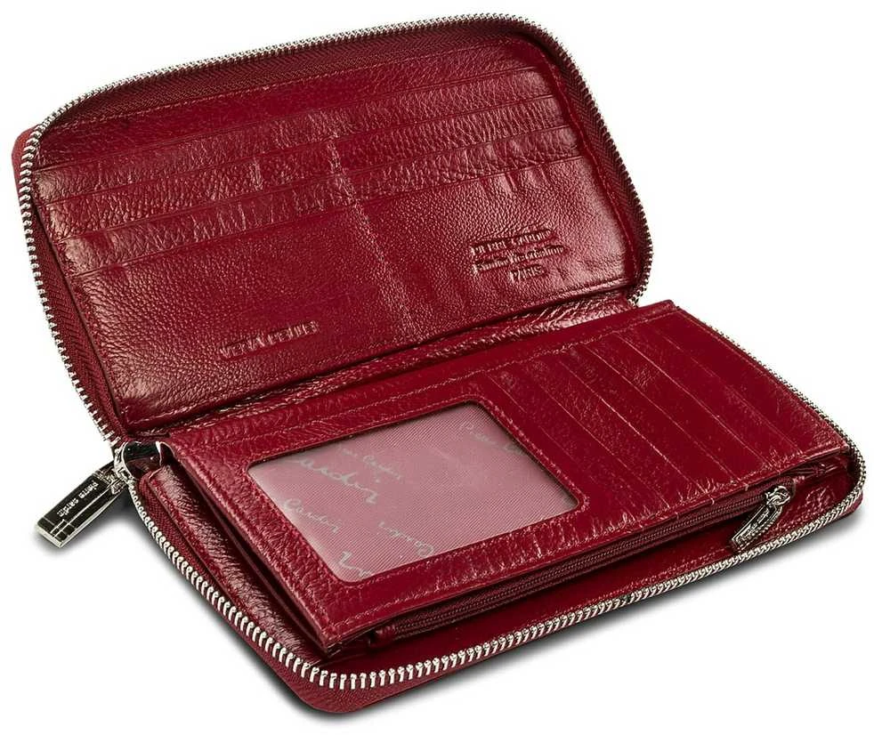 Pierre Cardin Moteriška Odinė Piniginė Raudonas 05 LINE 119/Raudonas