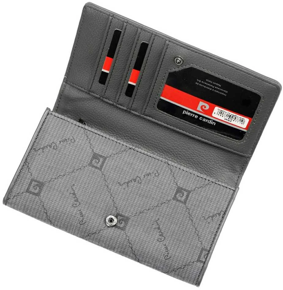 Pierre Cardin Piniginė Moterims Pilkas LADY52 114/GRIGIO
