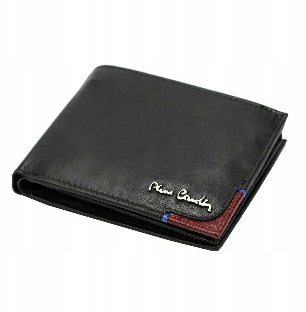 Pierre Cardin Piniginė Vyrams Juodas TILAK75 88061/NERO/ROSSO