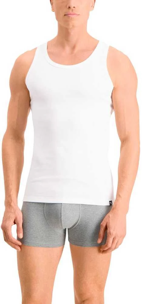 Puma Apatiniai Marškinėliai Vyrams Basic 2p Tan Baltas 935018 02