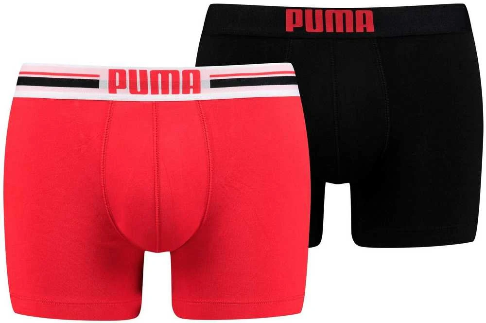 Puma Apatiniai Vyrams Placed Logo Juodas Raudona