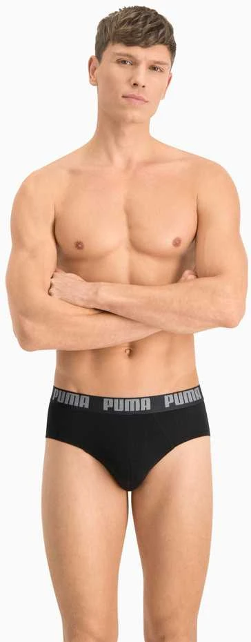 Puma Apatiniai Vyrams Basic Brief Juodas Pilkas 889100 19