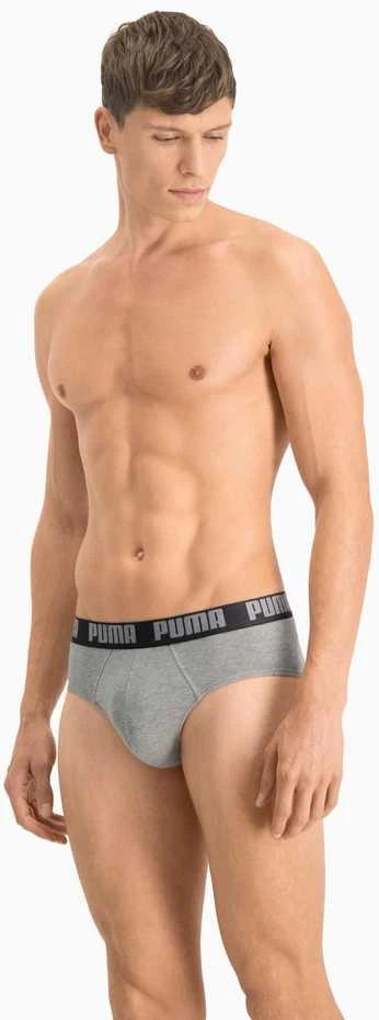 Puma Apatiniai Vyrams Basic Brief Juodas Pilkas 889100 19