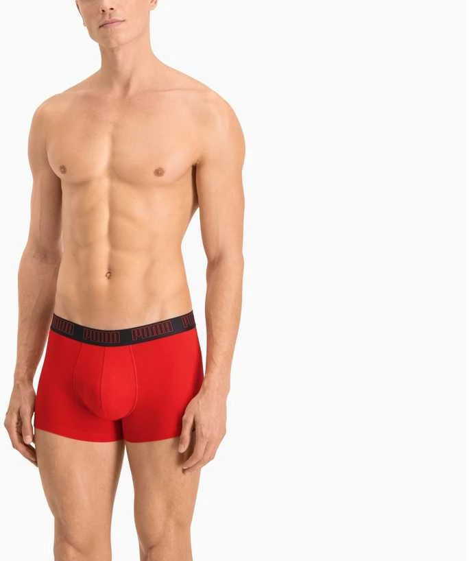 Puma Apatiniai Vyrams Basic Trunk Juodas Raudona 935015 02