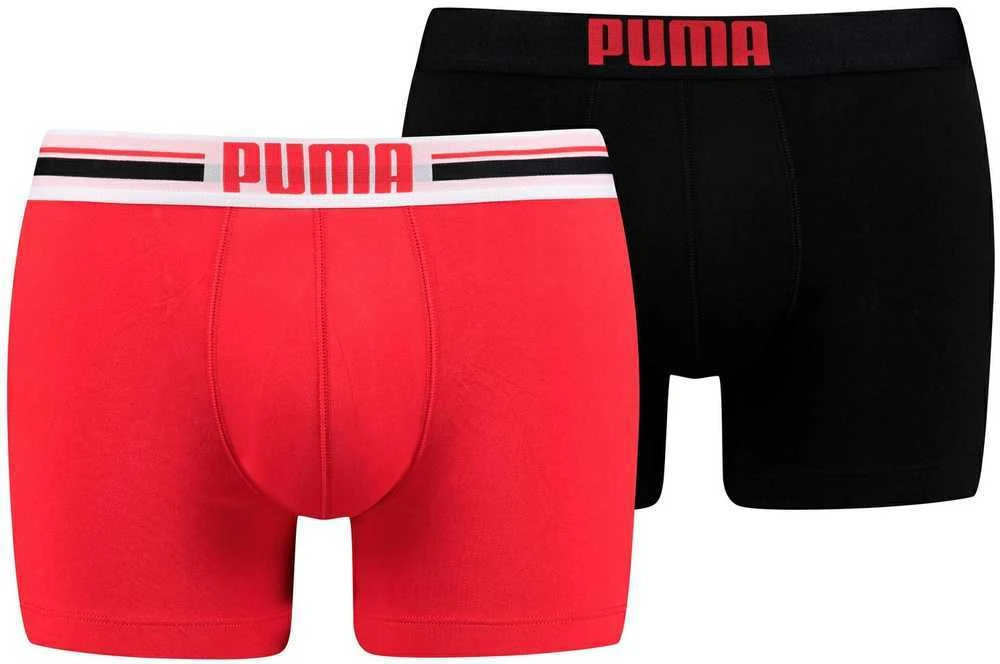 Puma Apatiniai Vyrams Placed Logo Juodas Raudona