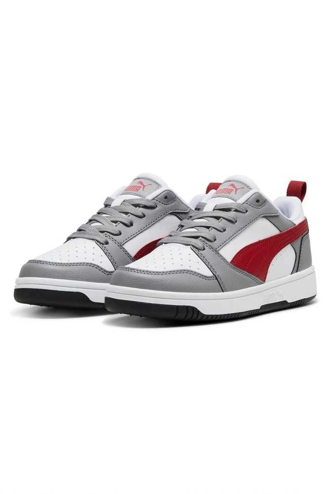 Puma Avalynė Paaugliams Rebound V6 Lo Jr Baltas Pilkas Raudona 393833 09