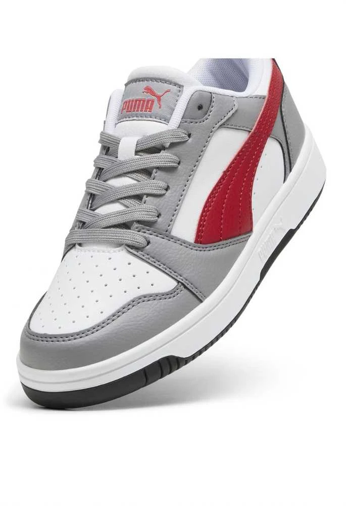 Puma Avalynė Paaugliams Rebound V6 Lo Jr Baltas Pilkas Raudona 393833 09