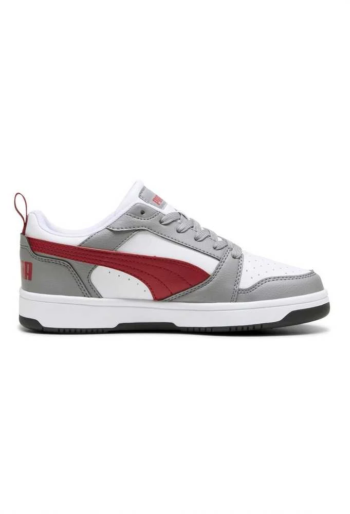 Puma Avalynė Paaugliams Rebound V6 Lo Jr Baltas Pilkas Raudona 393833 09