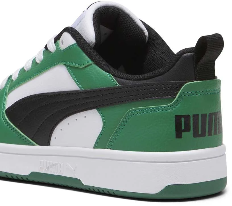 Puma Avalynė Paaugliams Rebound V6 Lo Jr Juodas Baltas Žalias 393833 05