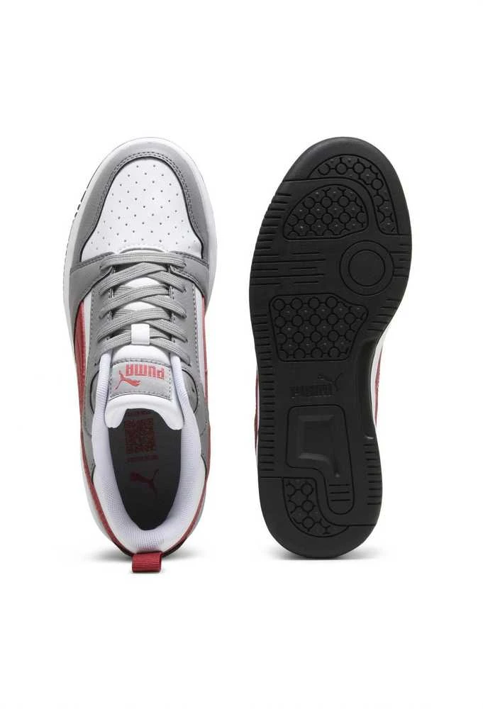 Puma Avalynė Paaugliams Rebound V6 Lo Jr Baltas Pilkas Raudona 393833 09