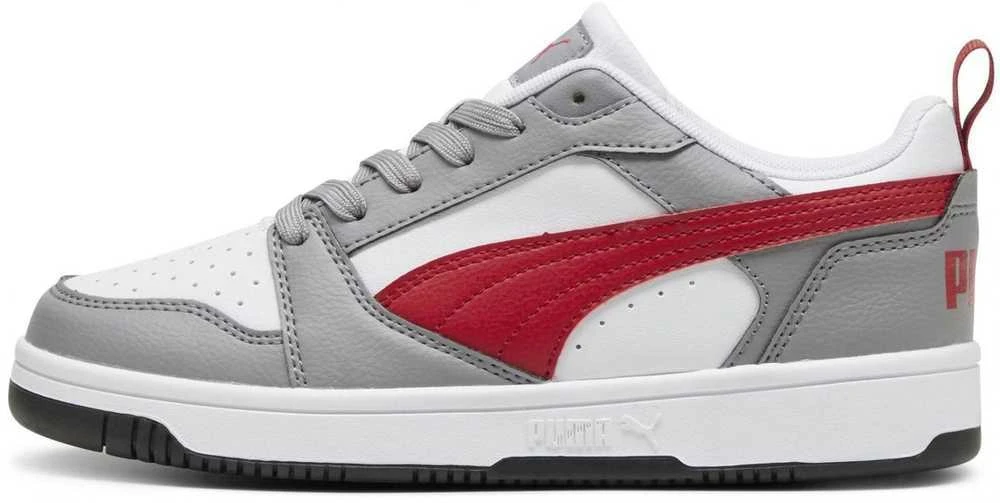 Puma Avalynė Paaugliams Rebound V6 Lo Jr Baltas Pilkas Raudona 393833 09