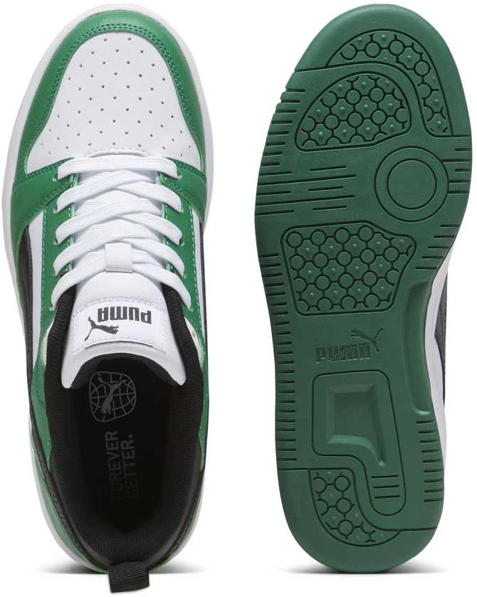Puma Avalynė Paaugliams Rebound V6 Lo Jr Juodas Baltas Žalias 393833 05