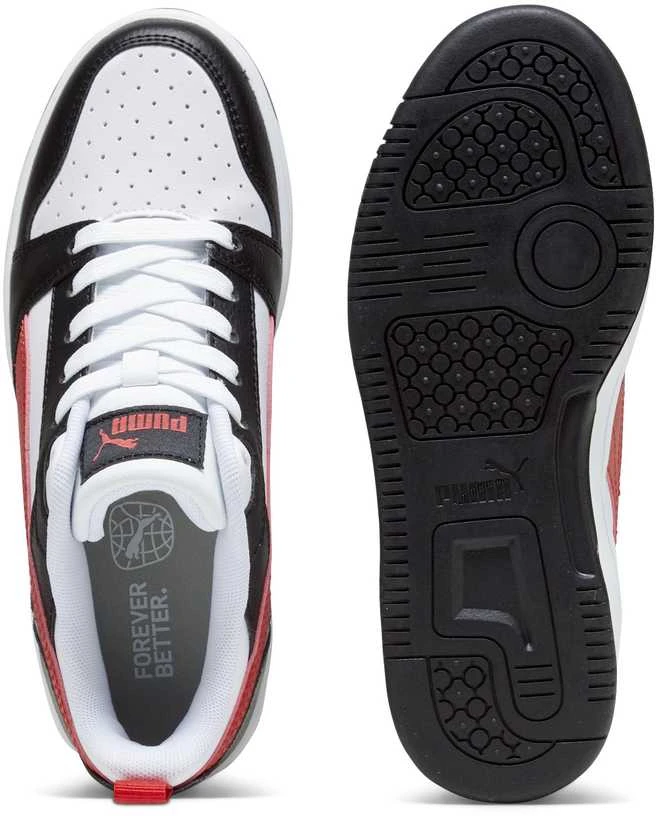Puma Avalynė Paaugliams Rebound V6 Lo Jr Juodas Baltas Raudona 393833 04