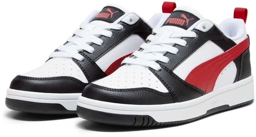 Puma Avalynė Paaugliams Rebound V6 Lo Jr Juodas Baltas Raudona 393833 04