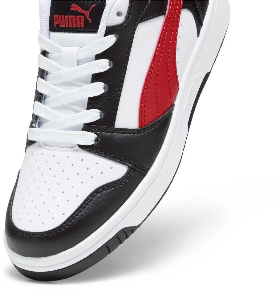 Puma Avalynė Paaugliams Rebound V6 Lo Jr Juodas Baltas Raudona 393833 04