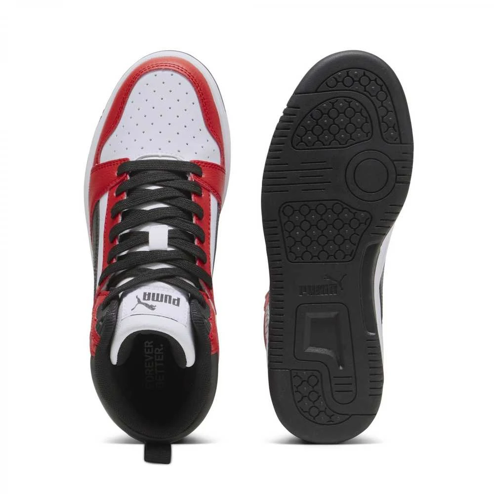 Puma Avalynė Paaugliams Rebound V6 Mid Jr Baltas Raudona Juodas 393831 03